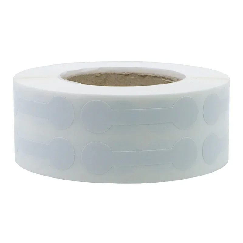 Jewelry Price Tag Easy To Remove Paper Round Cufflinks Tag White/wood Color Dumbbell Pattern Fine Craftsmanship