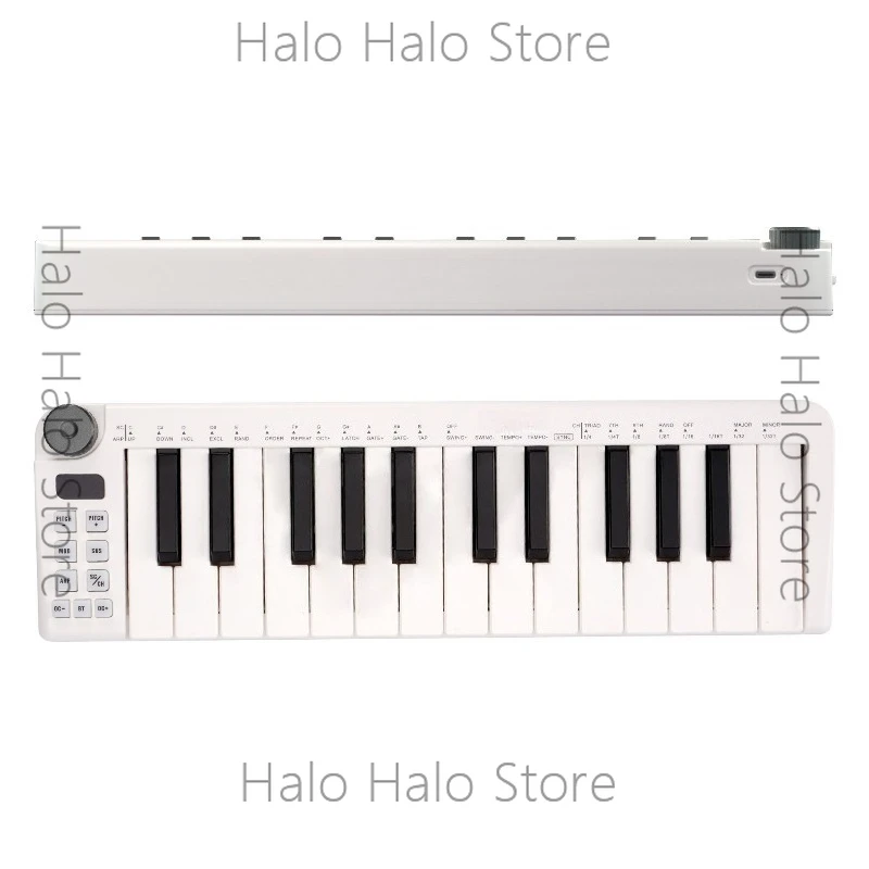 Keyboard Controller 25 Keys Smart Keyboard Musical Instrument Wireless Mini Wireless Portable
