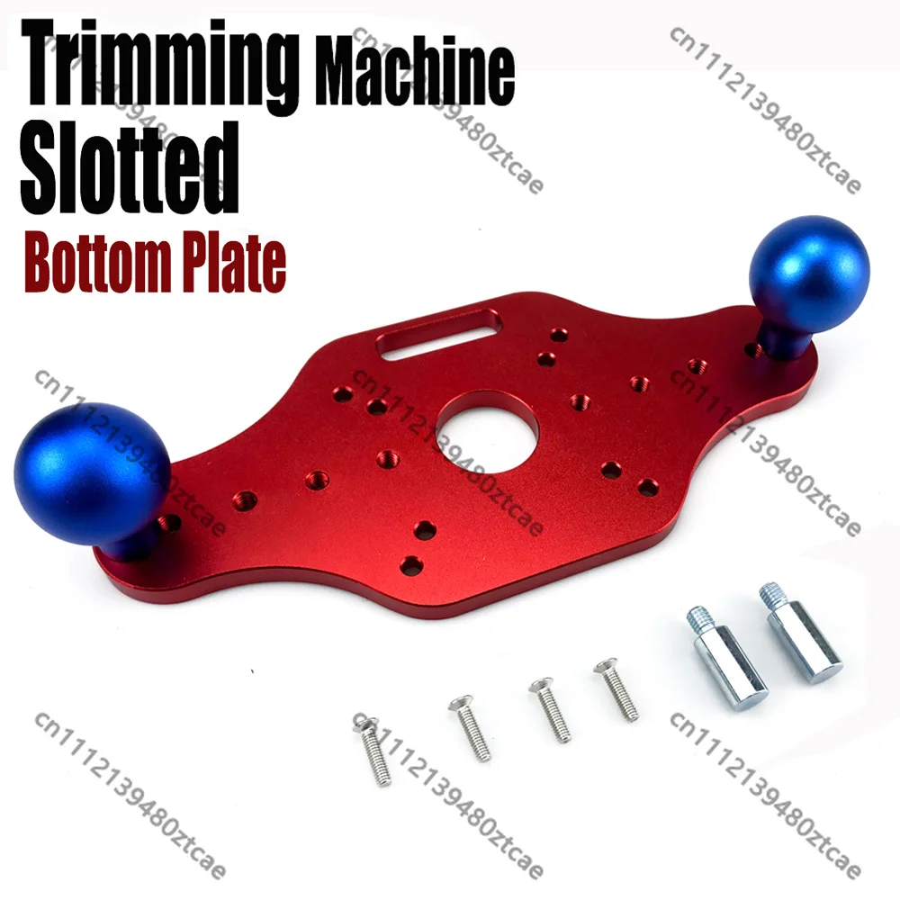 New Fixed Wood Router Base With Handles Compact Guide For Electric Trimming Milling Engraving Woodworking