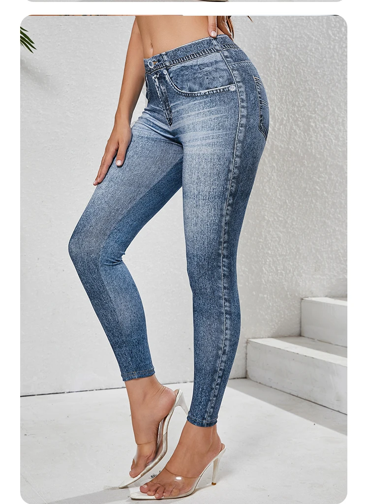 Non-denim Retro Leggings Women Sport Slim Tights Leggings Fitness High Waist Pants Clothing Workout Running Quick Dry Leggings