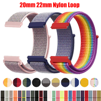 20mm 22mm Watch Bands For Samsung Galaxy Watch 6/5/pro/4/Classic/active 2 40mm 44mm sport Nylon bracelet huawei gt 2e/3/4 Strap