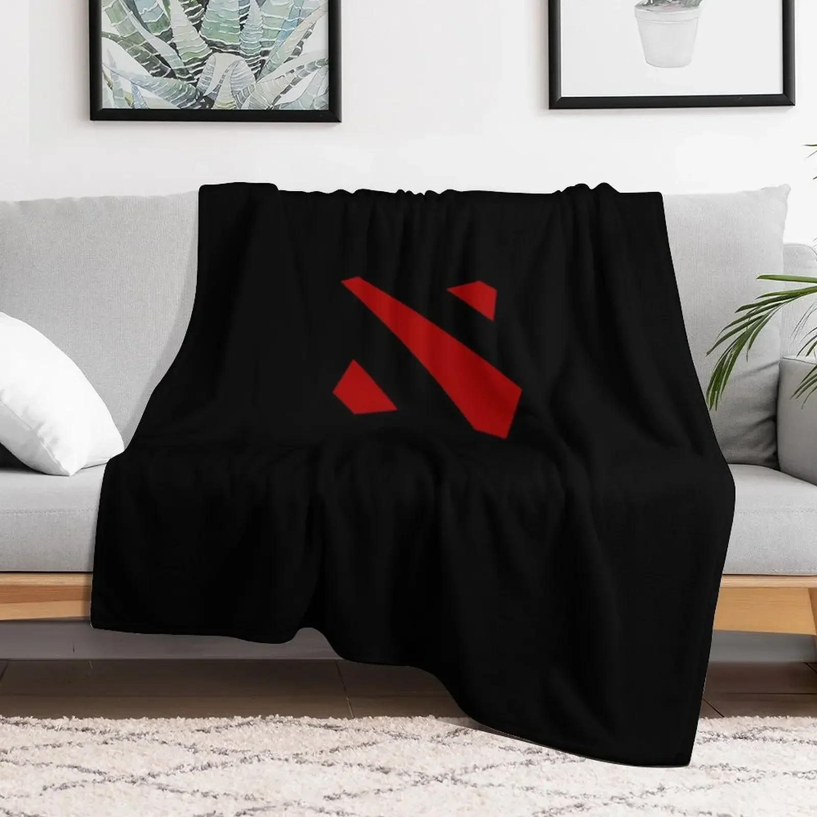 Dota 2 Left Crest Logo Throw Blanket Luxury Throw Hairys Luxury Brand Tourist Blankets