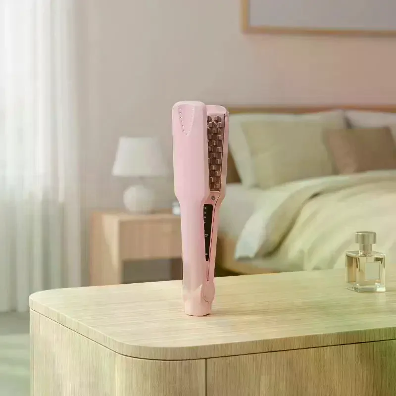 Fluffy Hair Curler 3D Grid Corn Perm Splint Hair Crimper Volumizer Ceramic Professional 4 Temperatures Styling Tool