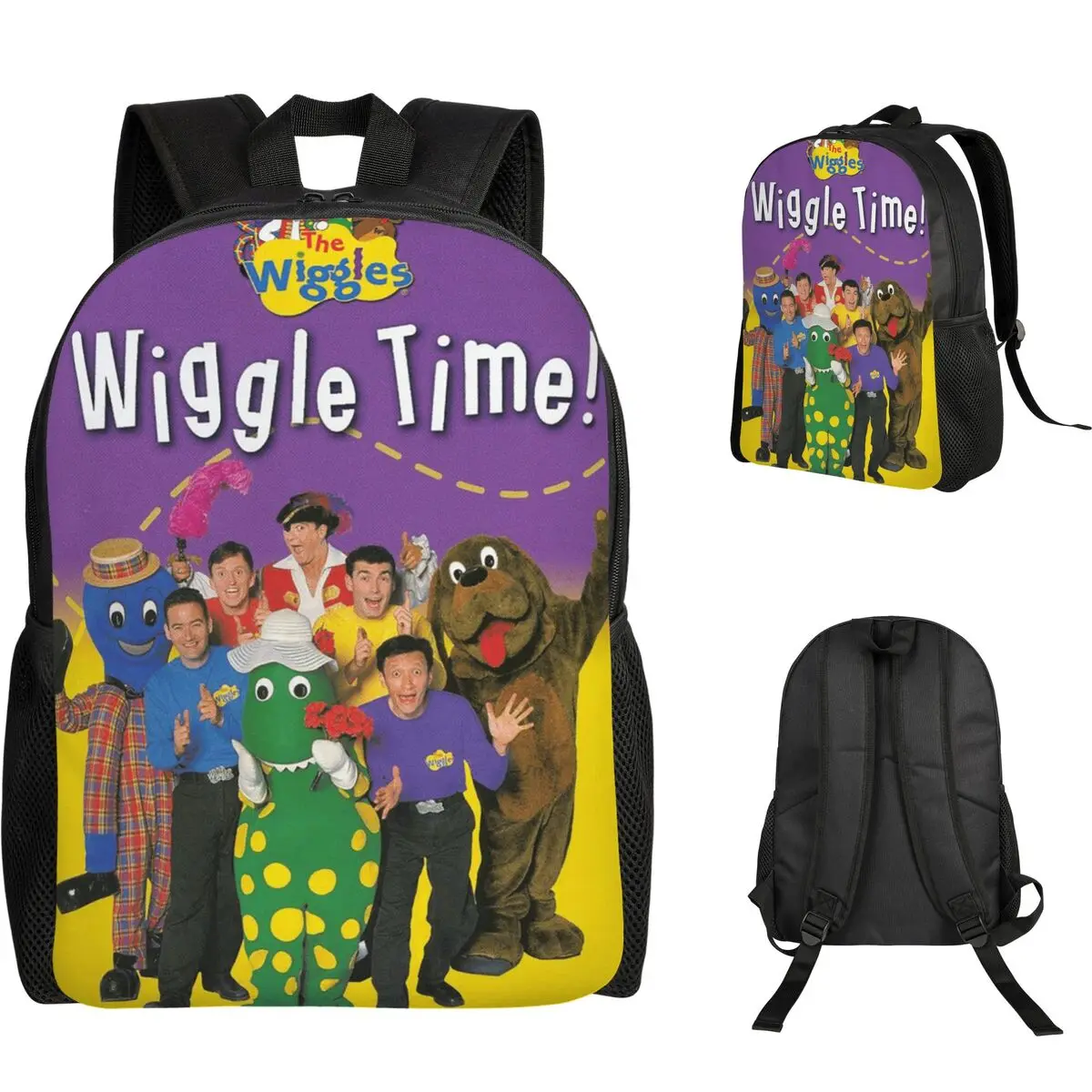 

Рюкзак The Wiggles Tv Show Music Band для студентов, школьников, мальчиков и девочек, школьная сумка, сумка для компьютера, сумки через плечо