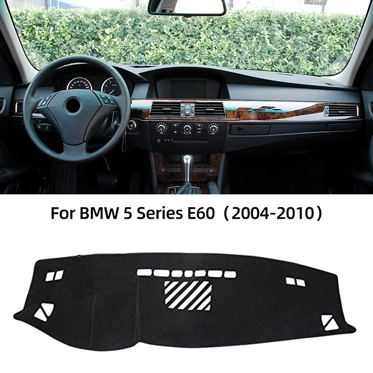 

Carpet Car Dashboard Cover Pad For BMW 5 Series E60 2004-2010 Sunshade Protector Anti-UV Non-slip Pads Interior Accessories