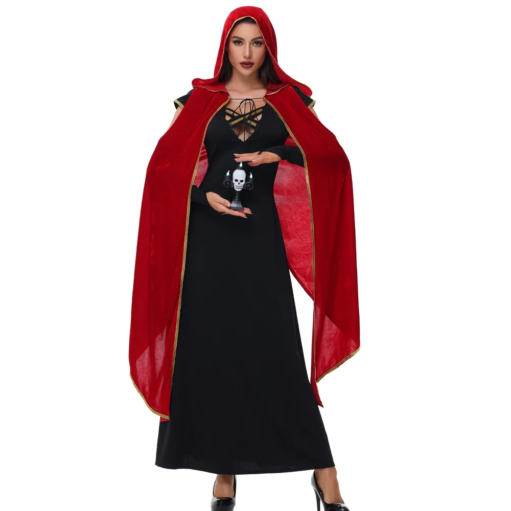 

Magician Costume Wizard Cloak Halloween Christmas Witches Carnival Costumes Cosplay Magical Robe Magician Outfits