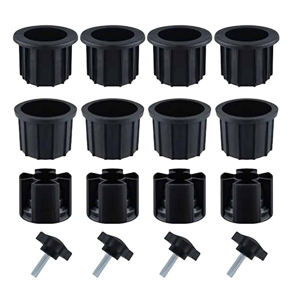 Umbrella Base Stand Replacement Parts Outdoor Umbrella Hole Ring Plug Cover with M8 Thread Screw Replacement Hand Knob