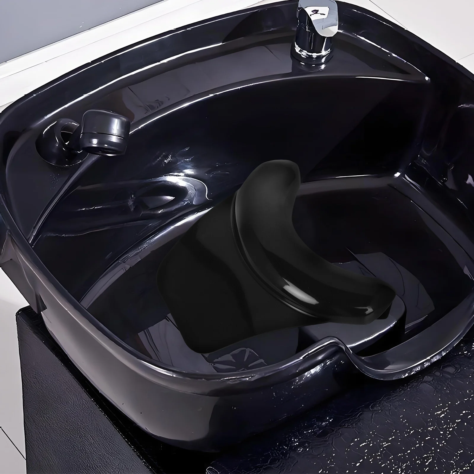 

Силиконовая подушка для подставки для шеи, мягкая удобная подушка для шампуня, подушка на присоске, подушка для мытья волос, салонная раковина, поддержка шеи, спа-инструмент