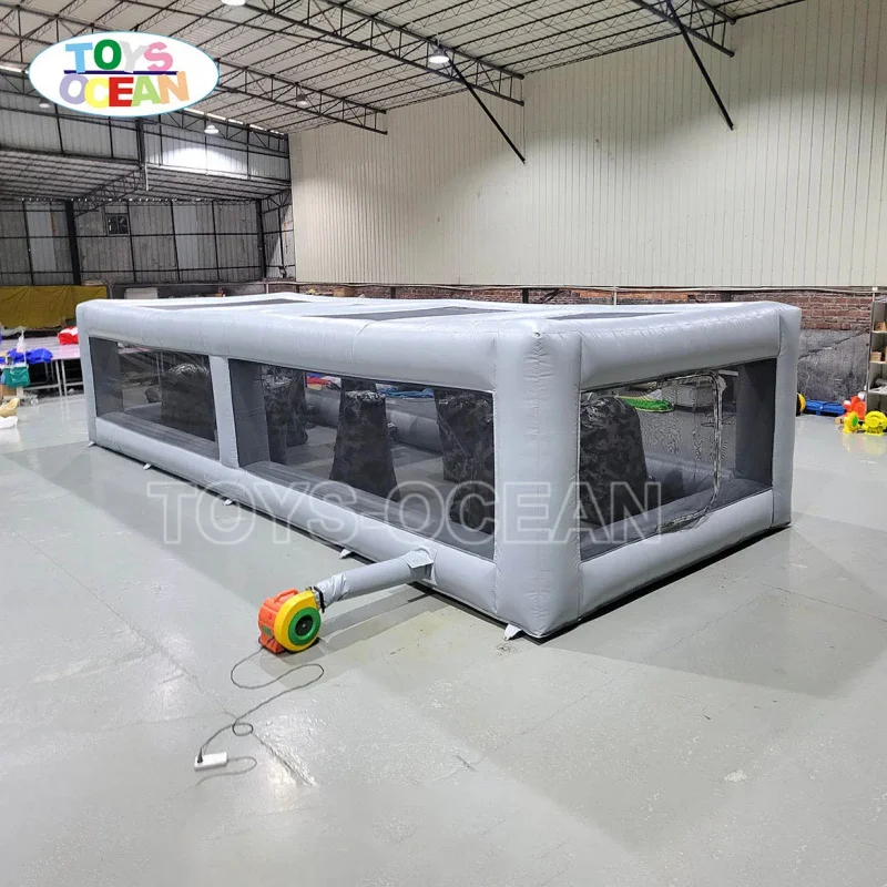 New Camouflage Inflatable Obstacle Course, Commercial Jumping, Suitable for Kids