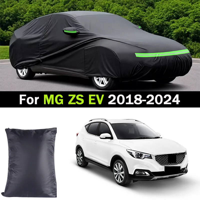 

Car Covers Outdoor Waterproof Sun Rain Snow Protection UV 210T Full Car Cover For MG ZS EV MGZS 2018 2019 2020 2021 2022 2023-IN