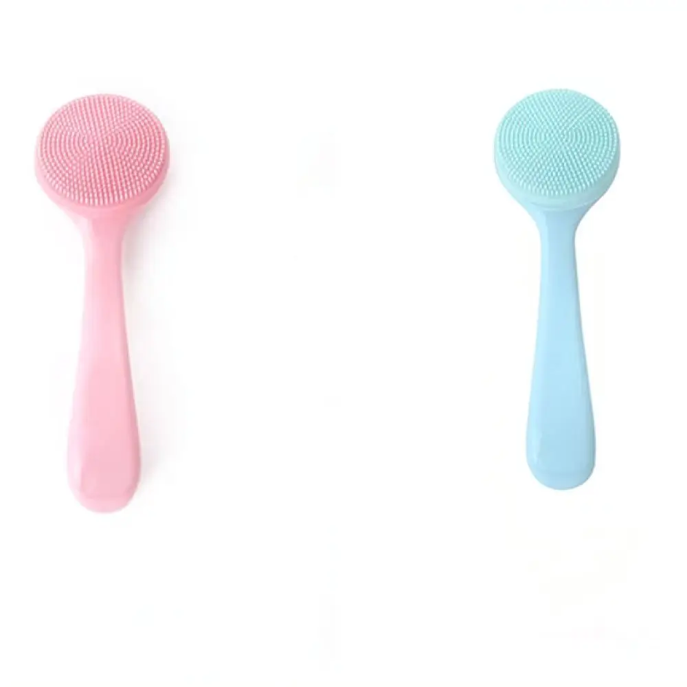 Soft Silicone Facial Cleaning Brush Manual Skin Exfoliator Tool Pore Deep Cleaner For Face Wash And Massage Therapy