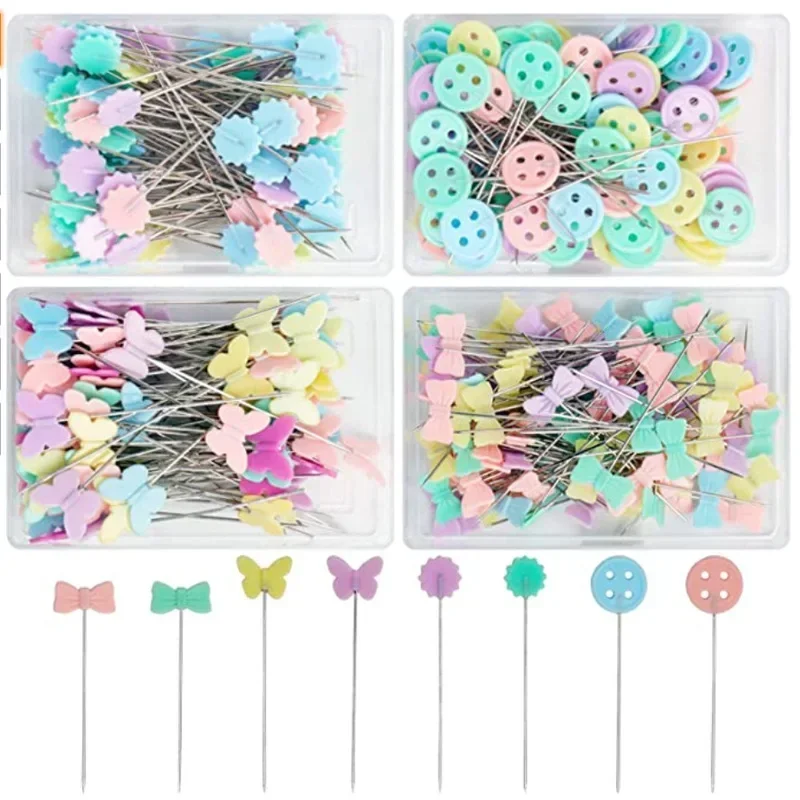 100Pcs Dressmaking Pins Embroidery Patchwork Pins Accessories Tools Sewing Needle DIY Sewing Accessories Stainless Steel 5BB5704