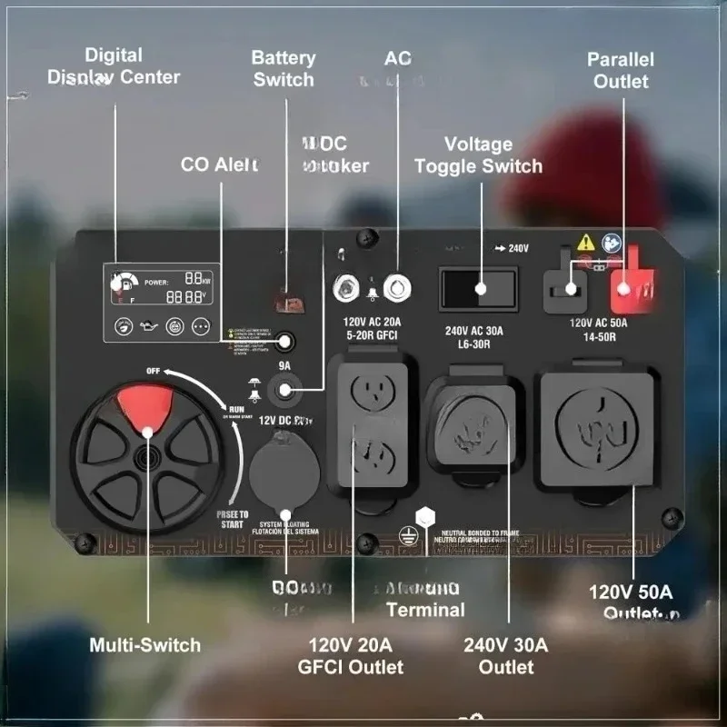 

8000 Watts Dual Fuel Portable Inverter Generator