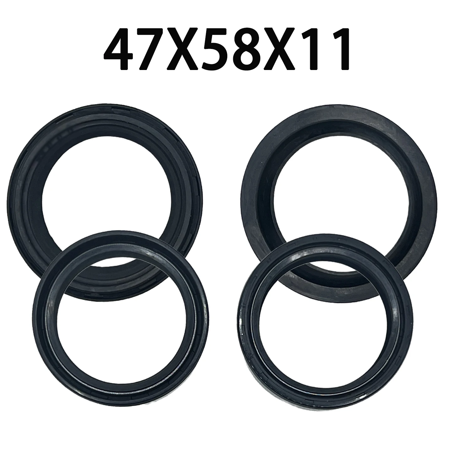 47x58x11 47 58 11 amortecedor garfo dianteiro da motocicleta vedação de óleo e vedação poeira para honda kawasaki suzuki cr crf kx250f rmz drz400