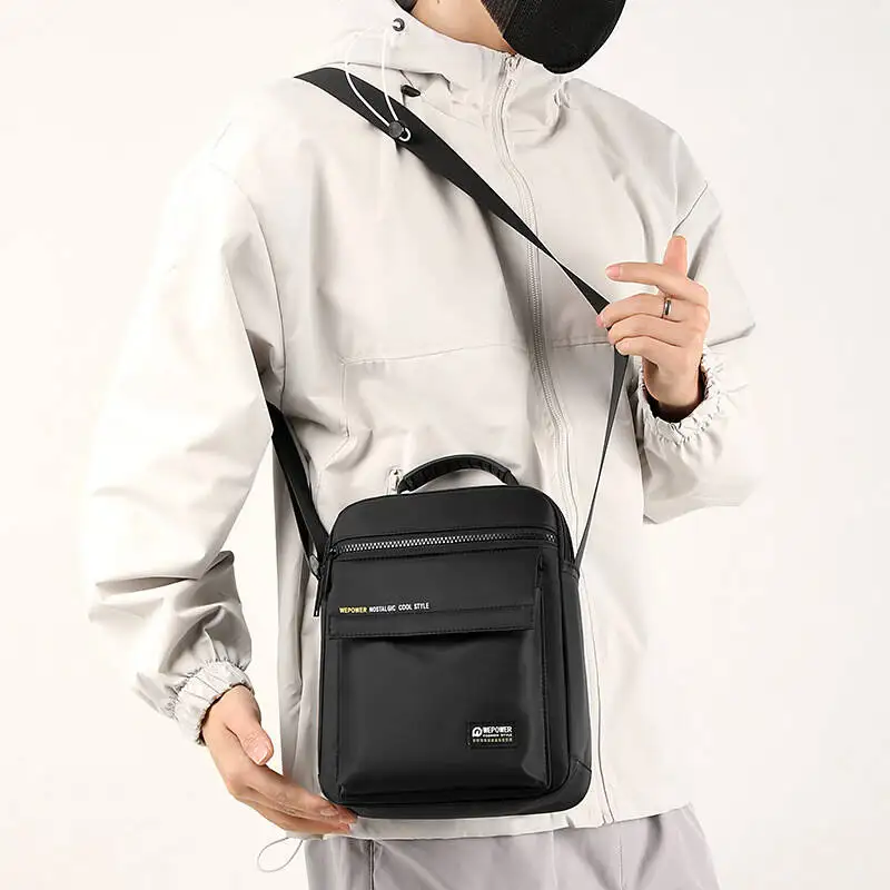 Men's Casual Simple Single Shoulder Portable Large Capacity Crossbody Bag Business Handbag High Quality Casual Shoulder Bag