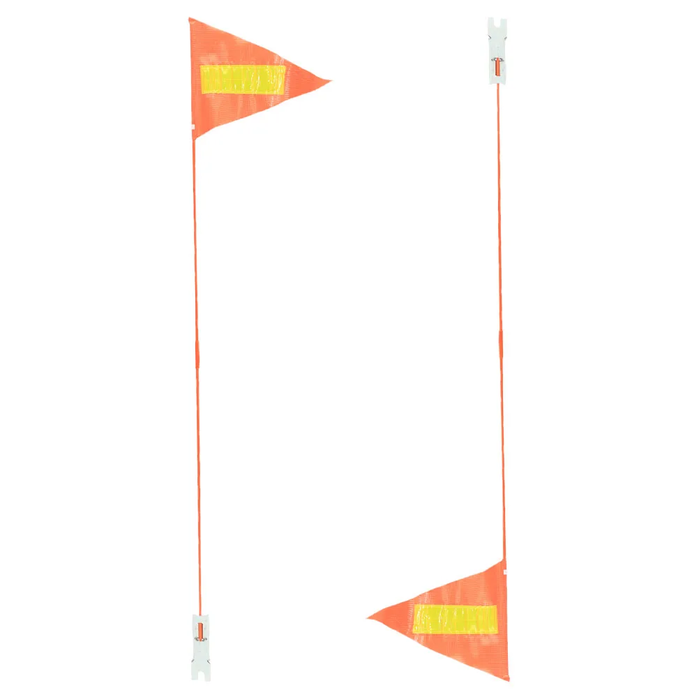 

2pcs Bicycle Flags Safety Reflective Multisection Poles Kids Mountain Bike Riding Accessories Decorative PVC Banner