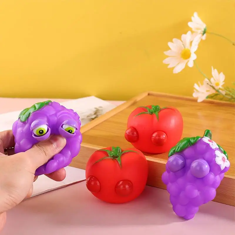 

Fruit Anima Squishies Toys For Kids Stress Reliever Fidget Toys Kids Anti Stress Fruit Squeeze Balls Decompressions Vent Toys