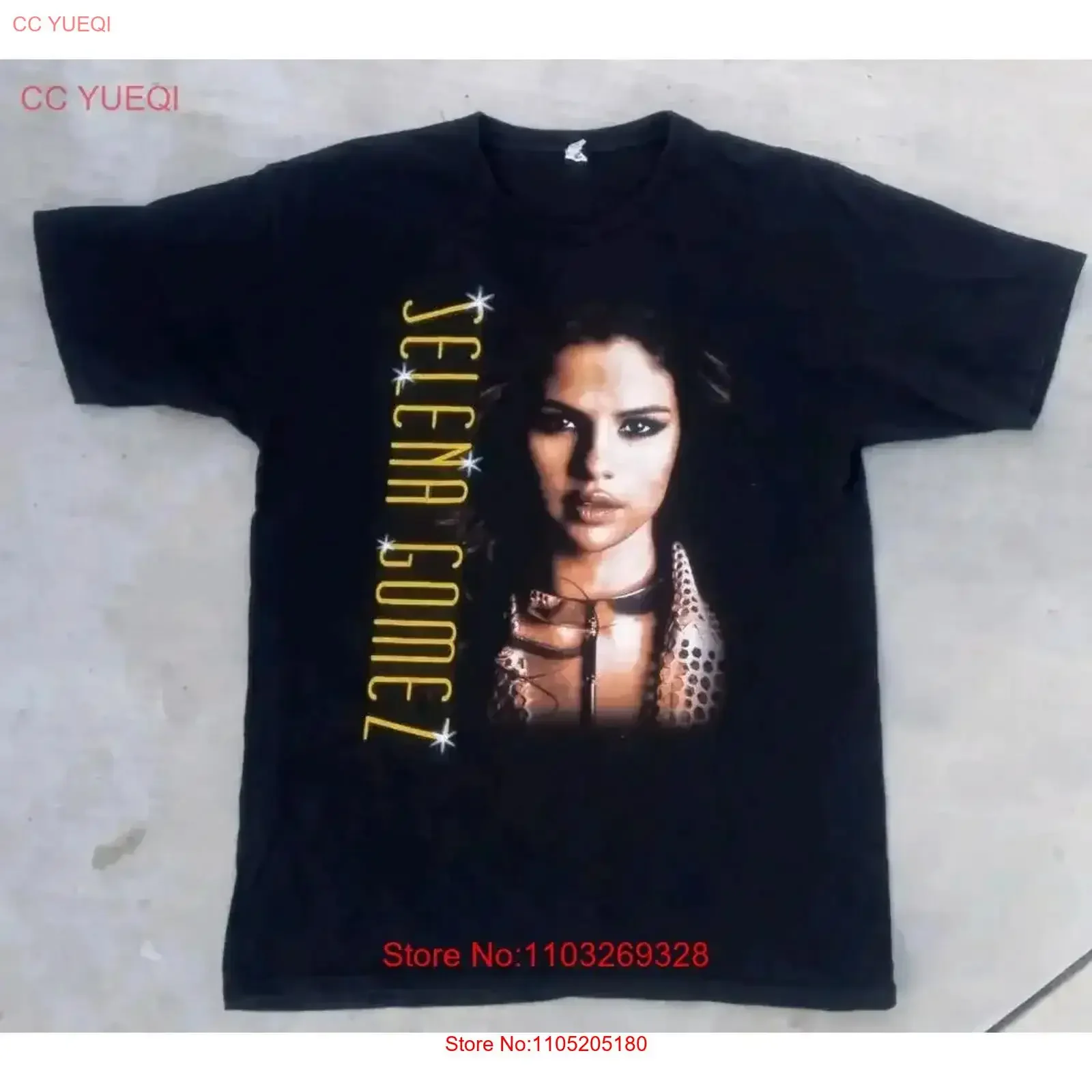 Selena Gomez 2013 Tour T Shirt Large vintage Washed Soft homme Stylish Top For Everyday Wear streetwear Casual Stretched