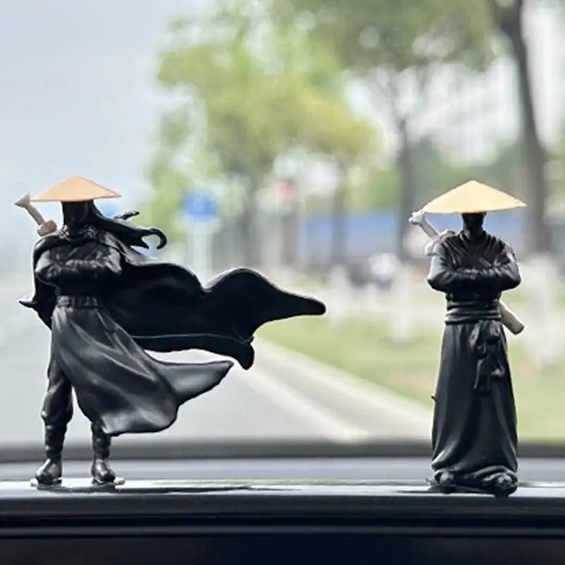 Car Interior Accessories Doll Jianghu Knight Computer Screen Desktop Ornaments Antiquity Knight Center Console Car Swordsman