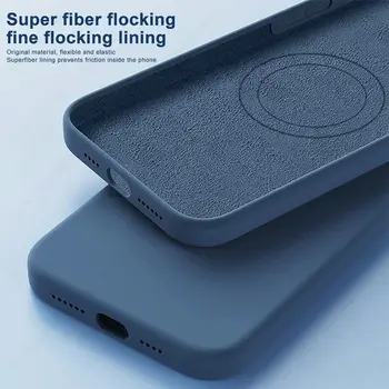 全新適用於 iPhone 16/15/13/14/11/12 Pro Max/16/15 Plus 的 Magsafe 液態矽膠手機殼,支援磁吸無線充電,軟殼保護套 8 最佳銷售 蘋果 MagSafe 保護殼 - №3