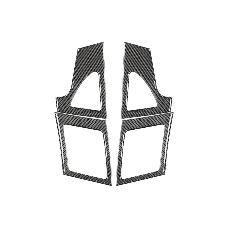 Air conditioner Outlet Grid Frame Carbon Fiber Sticker For Mitsubishi Lancer EVO X MR 2008-2015 Air Vent Trim Car Accessories