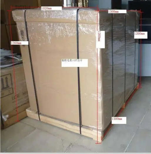 سنوكر آلة مكعبات الثلج التجارية بن تخزين الثلج 125 كجم 170 كجم 350 كجم #3