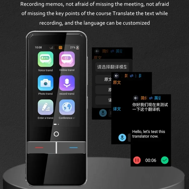 Dispositivo traductor de voz F6 139 idiomas, traducción en línea, 14 cámaras, bolígrafo de grabación, más vendido
