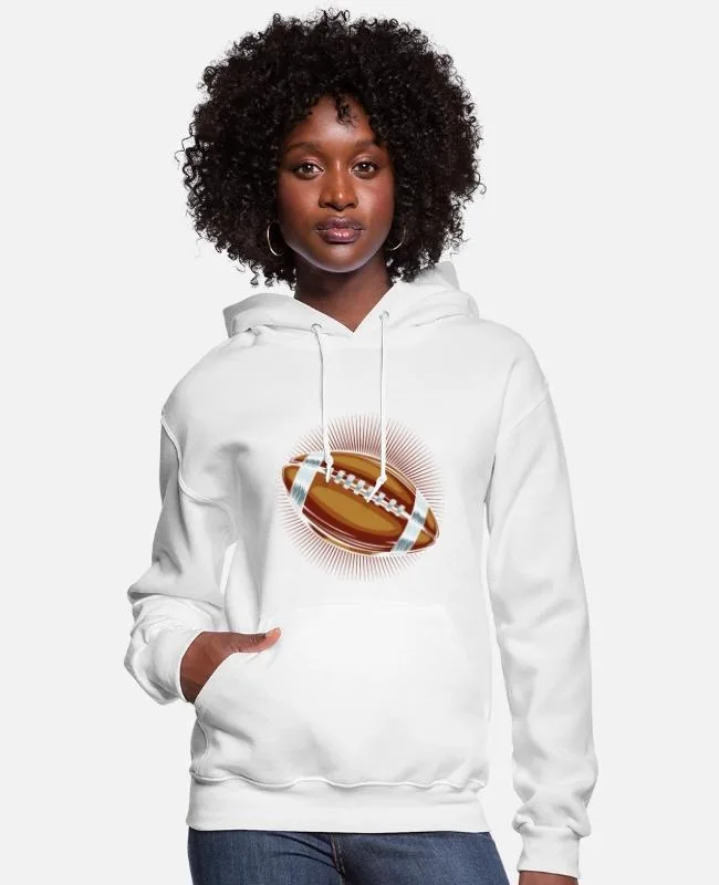 

Football Themed Cotton Printed Hoodie Celebrate Your Love for Football Vibrant Cotton Hoodie Featuring A Detailed Football Print