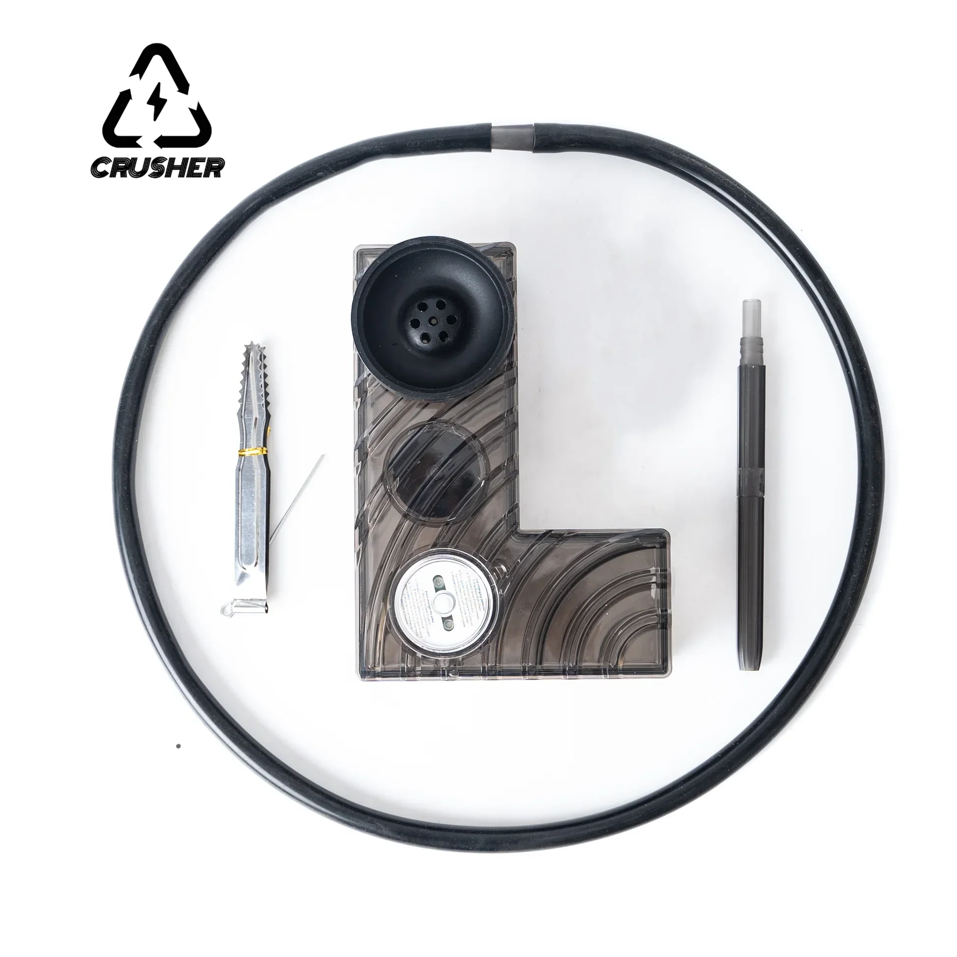 

Acrylic Hookah Set Nargile Sheesha Narguile Chicha Cachimbas Shisha L Shape Box Cube Kit with LED Light Charcoal Holder Кальян