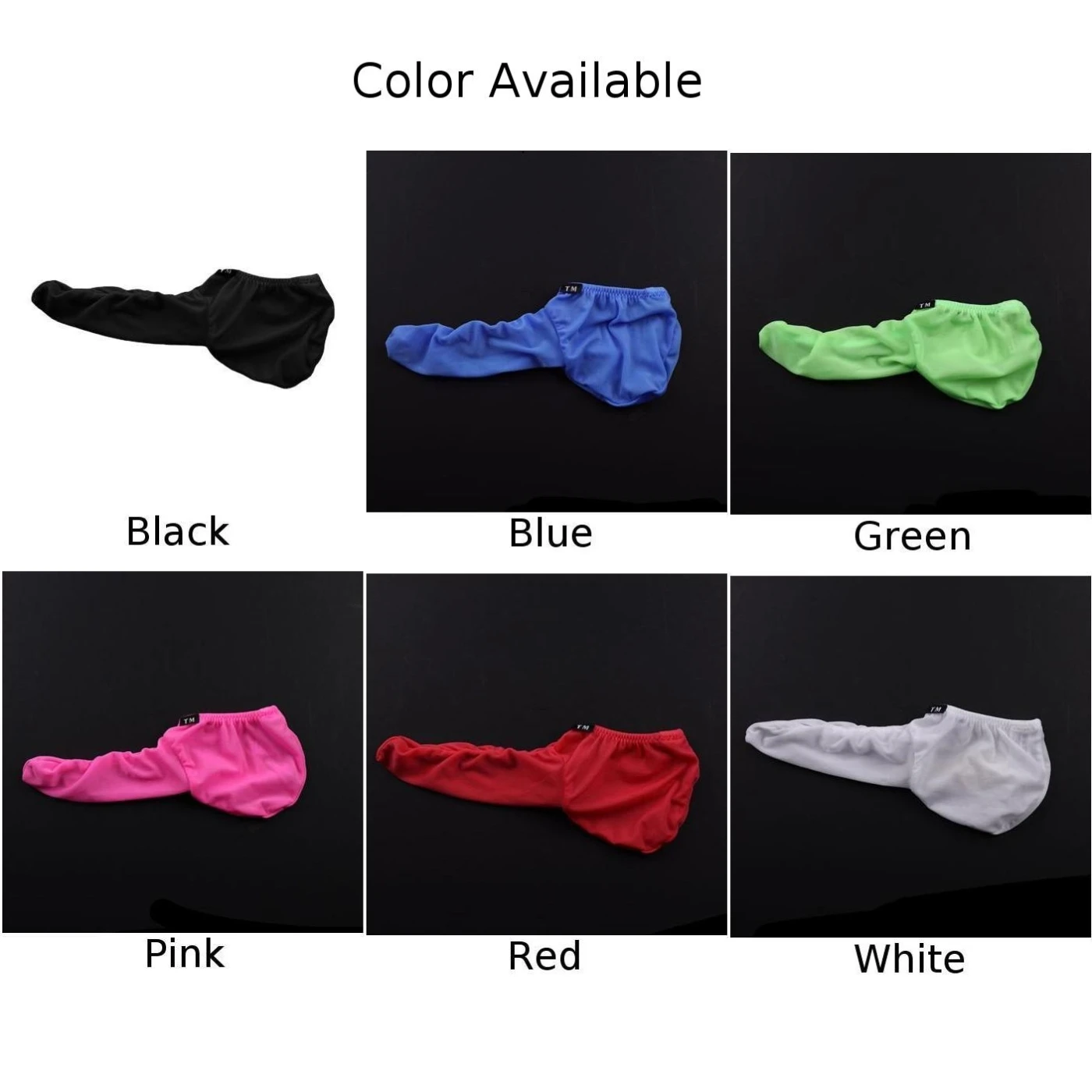 Penis Sheath Cover C-String Mens Lingerie Briefs Pouch JJ Sleeve Breathable Underwear Elastic Male Panties Cock Sheath Socks