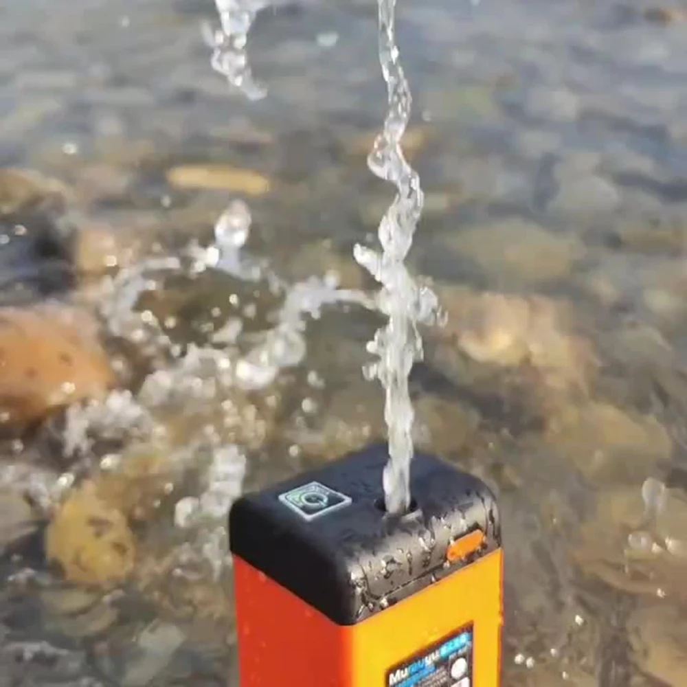 Outdoor Camping Shower Pump with Intelligent Digital Display Electric Portable Camping Shower Head for Pet Watering