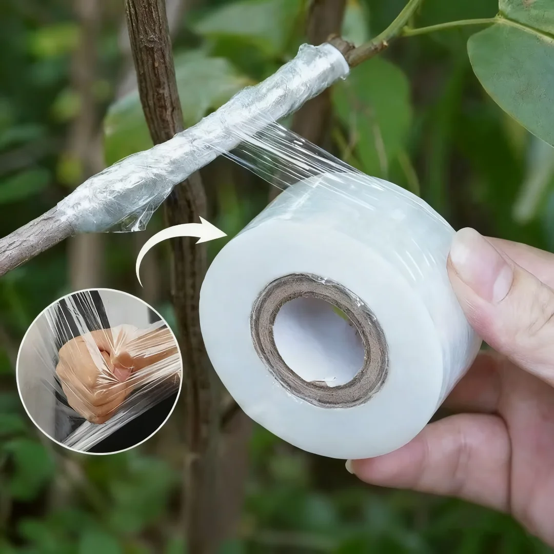 200m Length Eco-Friendly Biodegradable Grafting Tape Graft Membrane Gardening Bind Belt PE Grafting Tape Packaging wrapping film