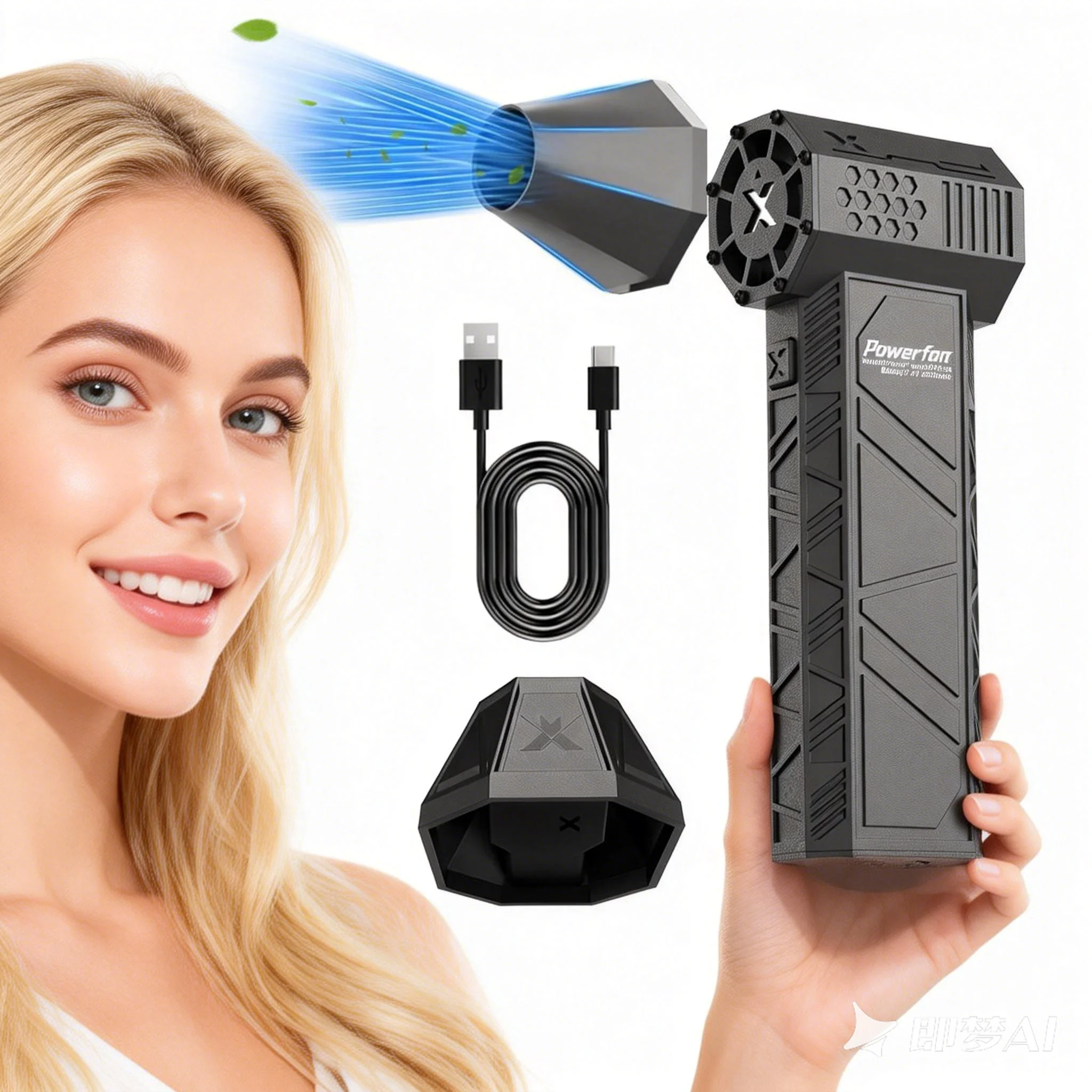 

Вентилятор-турбина 130000 об/мин, 52 м/с, бесщеточный двигатель, портативный турбовентилятор-фен, аккумуляторный воздуходув для уборки автомобиля и удаления листьев