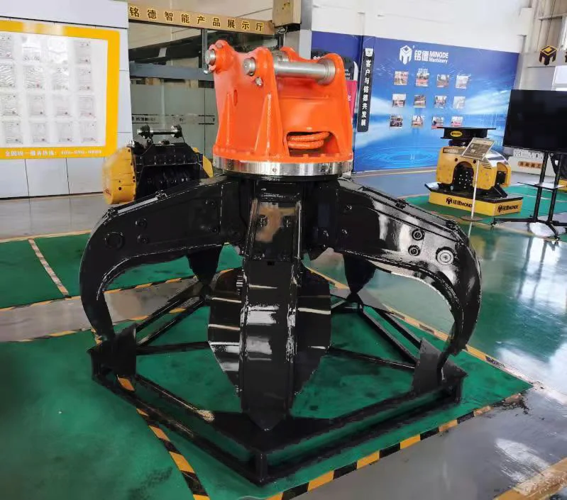 high performance orange peel grapple excavator attachments steel scrap grapple for sale