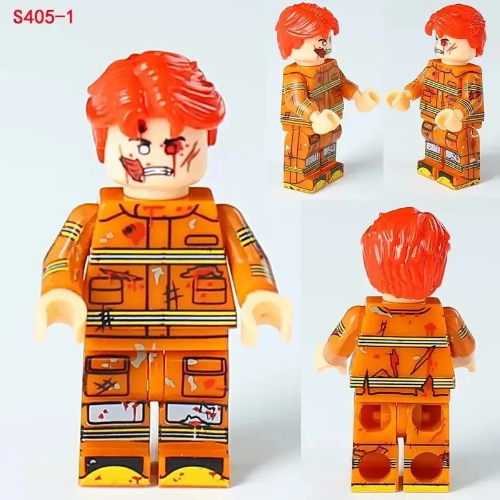 4cm Zombie Anime Figure DIY Peripheral Model Assembling Building Blocks Statue Desktop Decoration Ornaments Birthday Gift Toys view 6