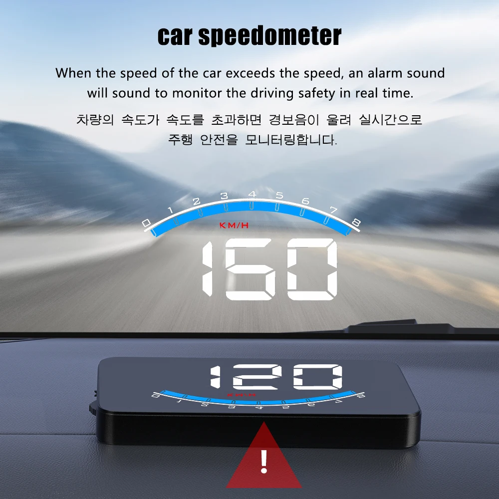 WYING M6 HUD OBD head-up displej jízda počítač windshield projektor overspeed alarm voda teplota digitální měřici zařízení