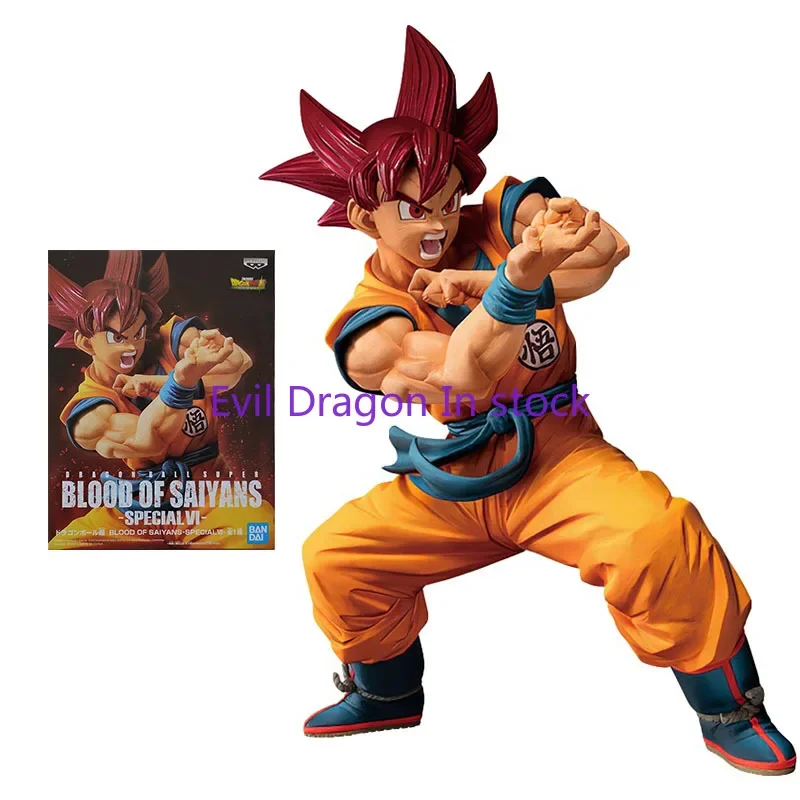

Bandai Dragon Ball Figure Blood of Saiyans Special 4 Son Goku Anime Figure Genuine Model Action Toy Figure Toys for Children