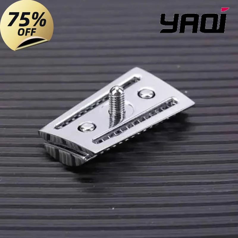 YAQI Razor Head Top Aggressive Chrome Color Double-edged Mens Slant Safety Razor Head Replacement Accessory YAQI Christmas Gift