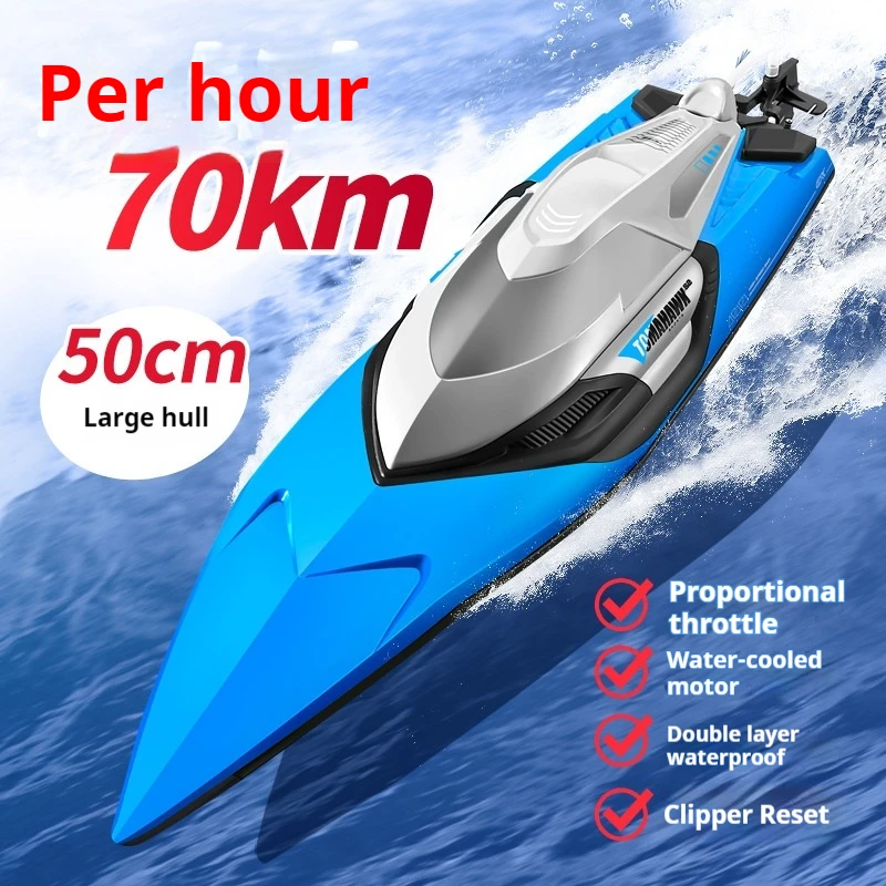 S2 rc barco de alta velocidade 70 km/h cavalos de potência lancha elétrica dupla vedação à prova dwaterproof água-resfriado motor barcos ao ar livre brinquedos para meninos