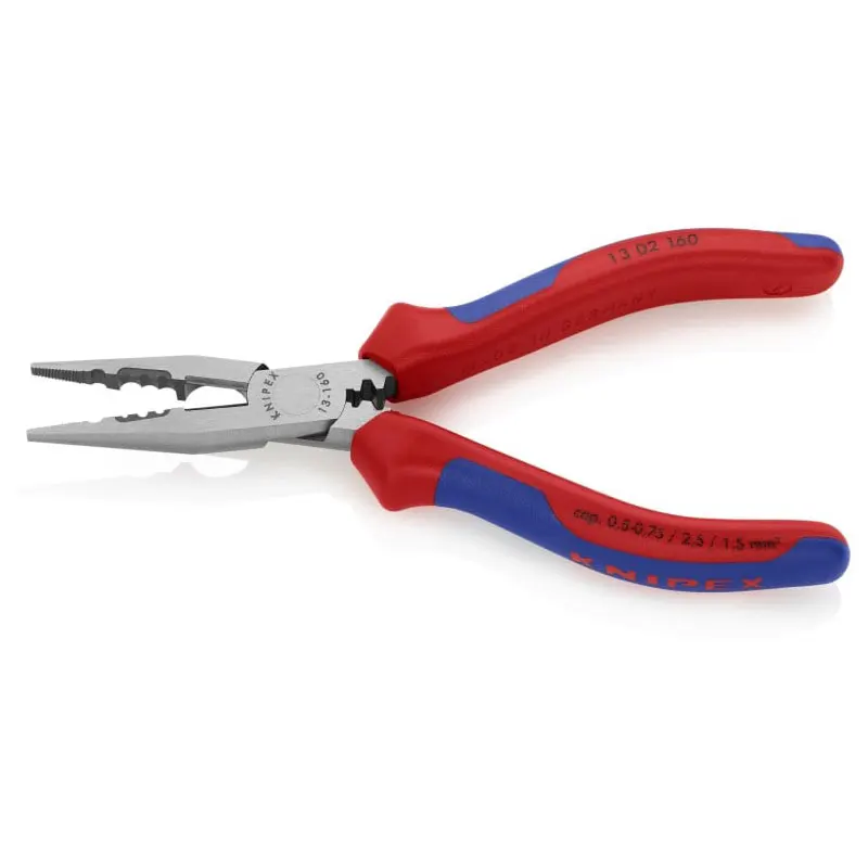 KNIPEX 13 02 160 Electricians\' Wiring Pliers 6-inch Versatile High Quality Material Tool for Gripping Bending Cutting Crimping