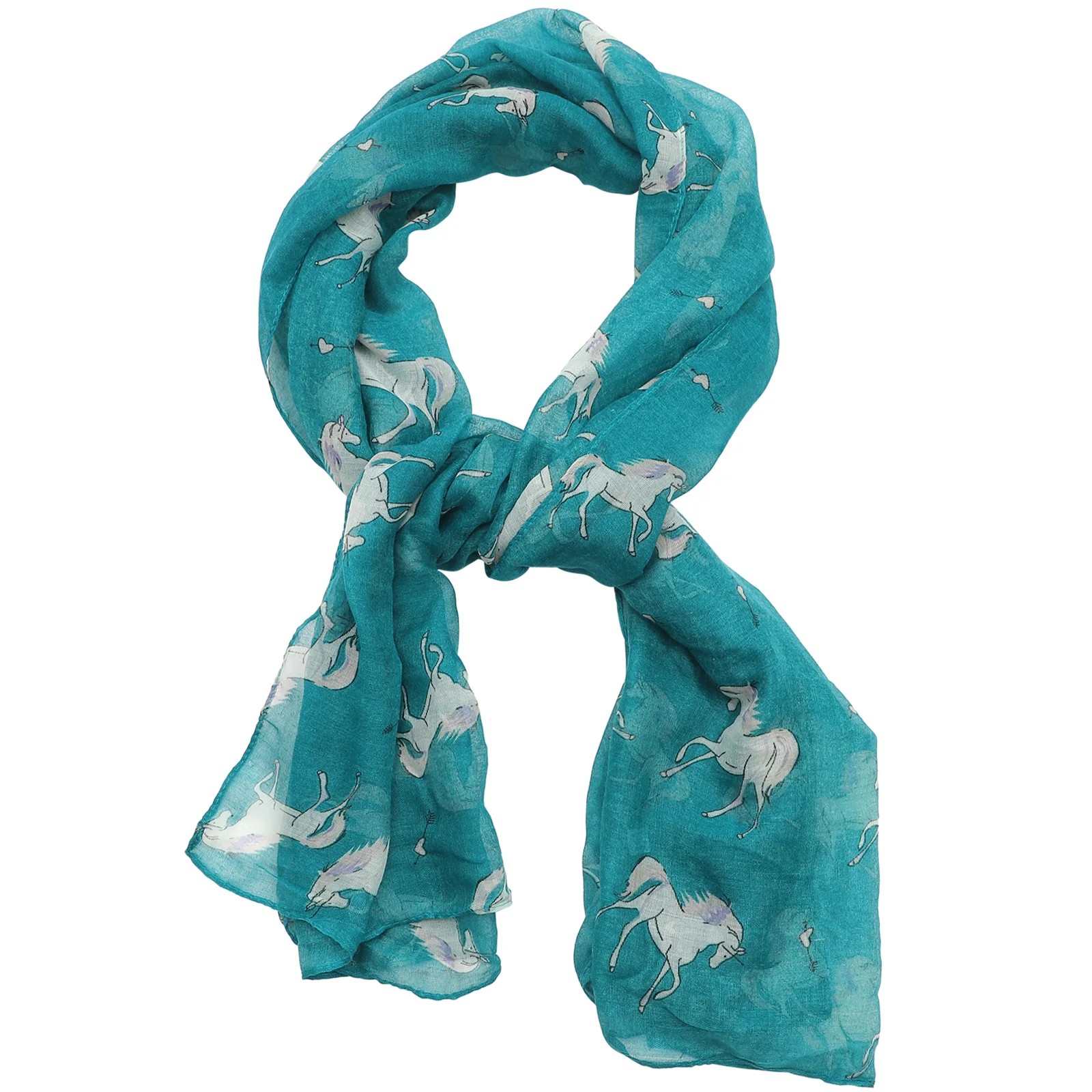

Lightweight Unicorn Scarf Fashion Scarves Summer Long Shawl Shawls Green