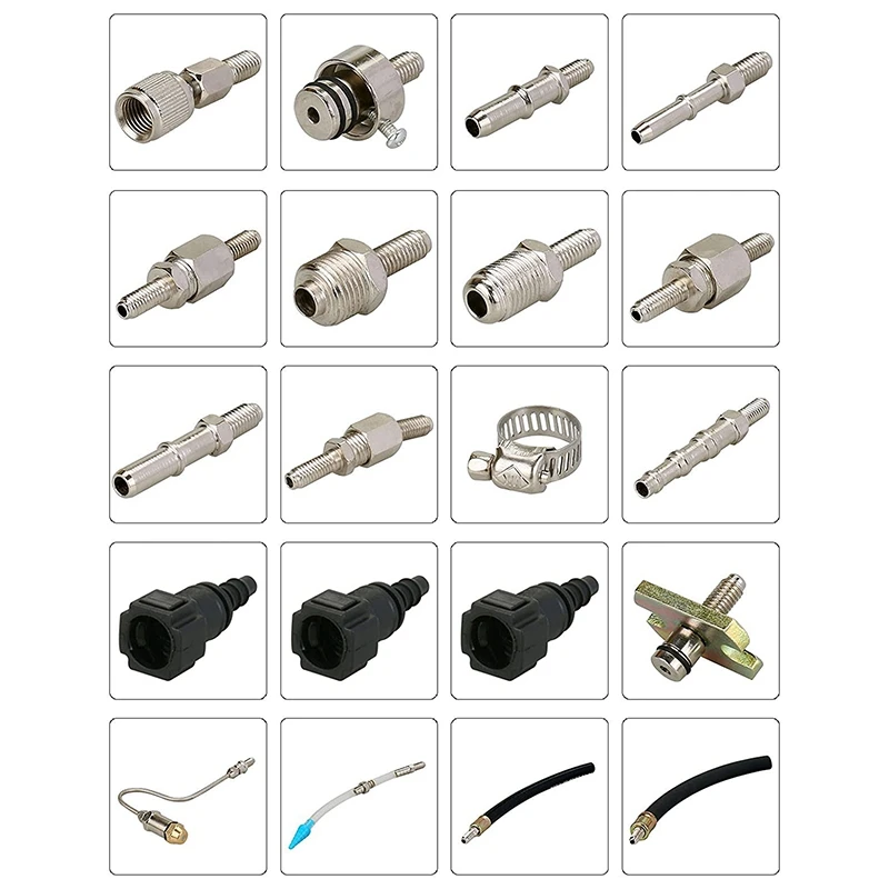 #59I Automotive Parts & Accessories,C80 Car Fuel Injector Cleaning Machine Auto Engine Washing Tool,silver