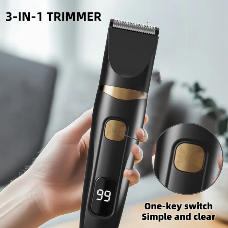 3‑Piece Multi‑Purpose Men Grooming Kit,Electric Hair Clipper Kit,Facial Trimmer,Portable Home Travel,Gift for Male Family