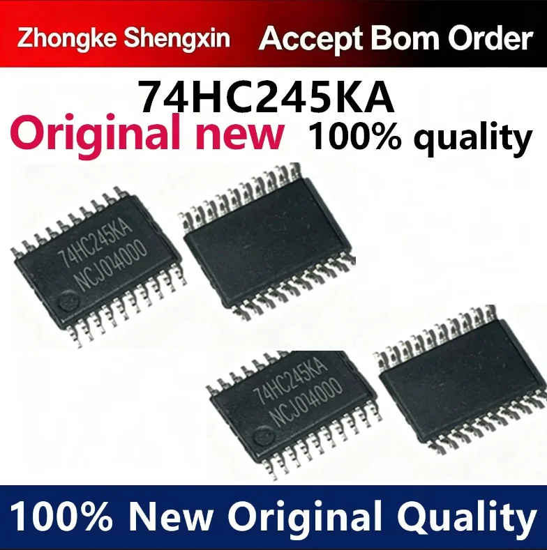 （5pcs-100pcs）Brand new original 74HC245KA HC245 TSSOP20 packaged logic buffer/transceiver chip