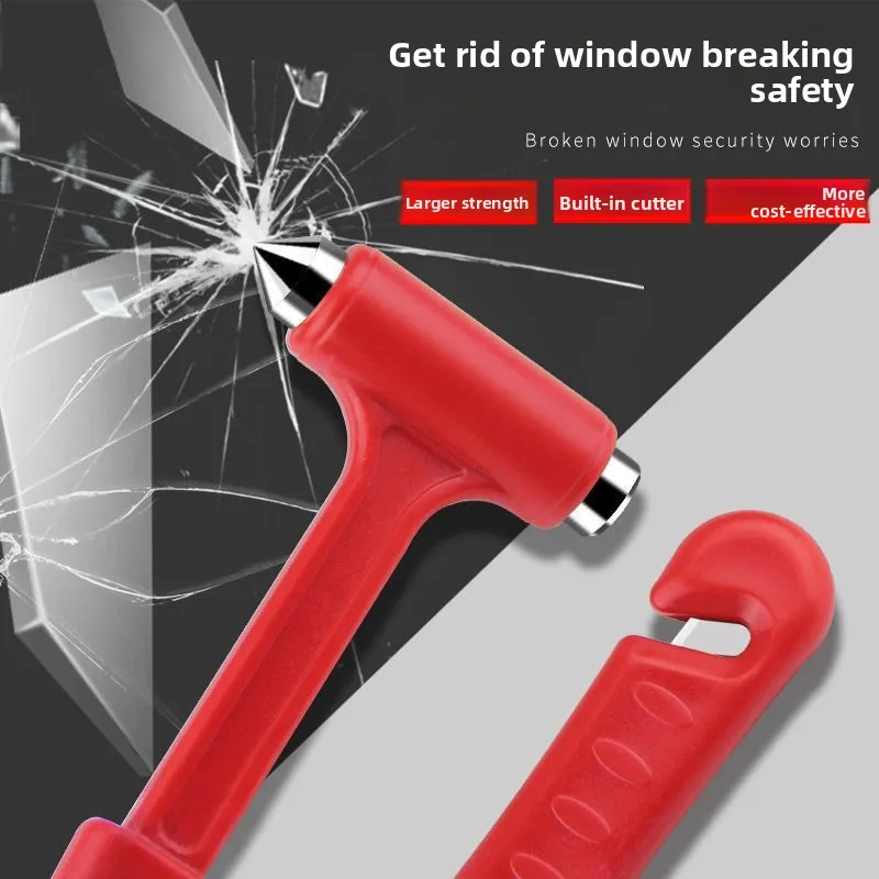 Car Safety Hammer Car Window Breaker Emergency Hammer with Seat Belt Cutter for Auto Rescue Escape Life Saver Hammer image 6