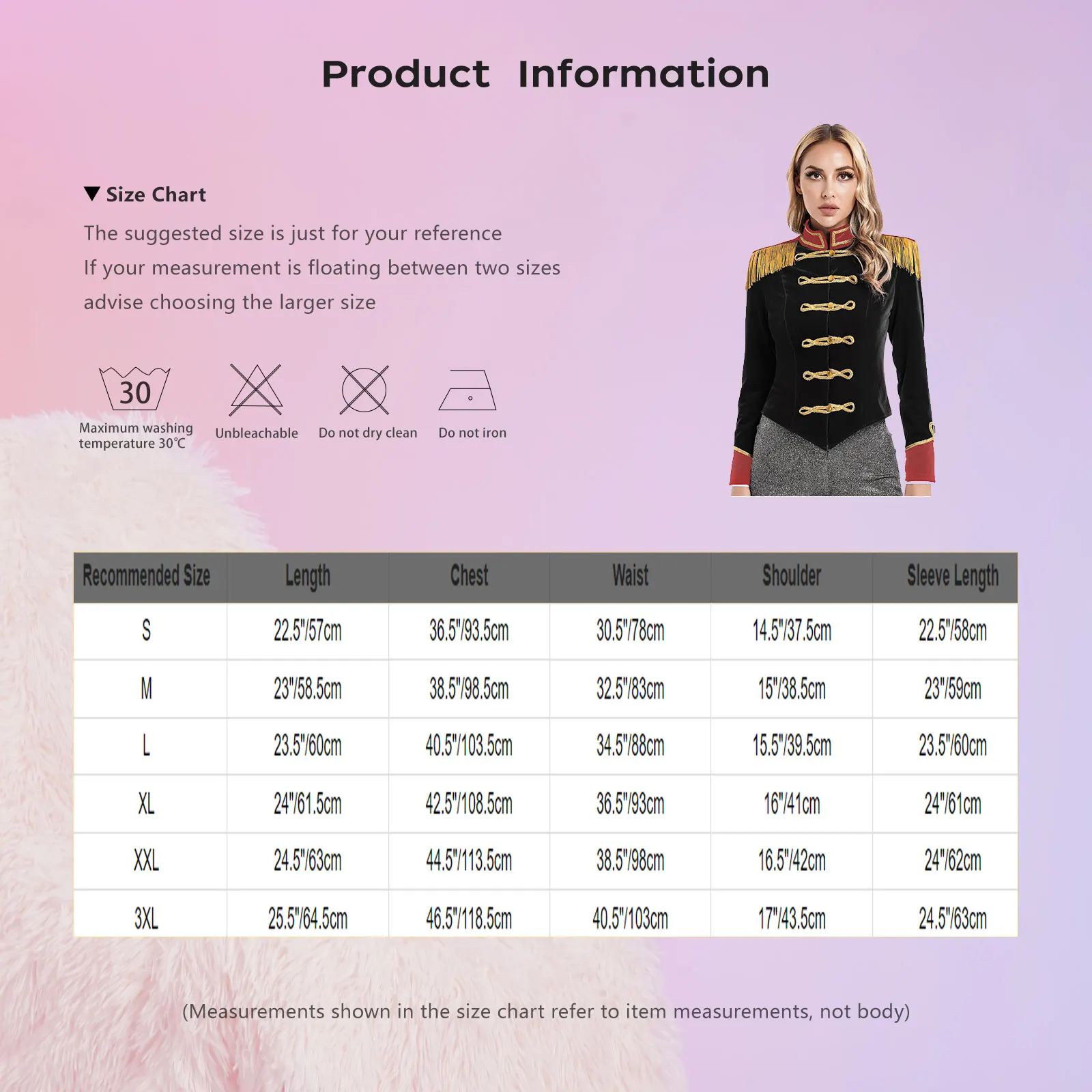 Women Formal Circus Ringmaster Velvet Jackets Coats Halloween Cosplay Costume Fringed Shoulder Board Stage Performance Waistcoat