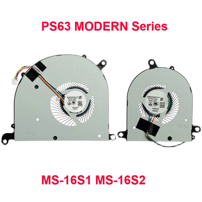 Laptop PS63 CPU GPU FAN For MSI PS63 Modern 8M 8MO 8RC 8SC 8RD 8RDS 16S1 MS-16S1 MS-16S2 New