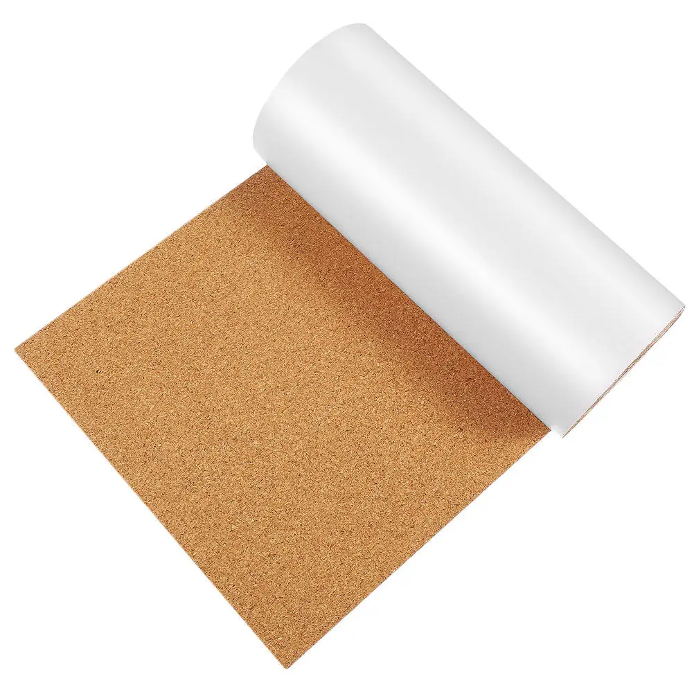 Rolo de cortiça autoadesivo com 1 mm de espessura, placas de cortiça com base para quadros de avisos, decoração de parede, móveis, artesanato DIY, decoração de casa