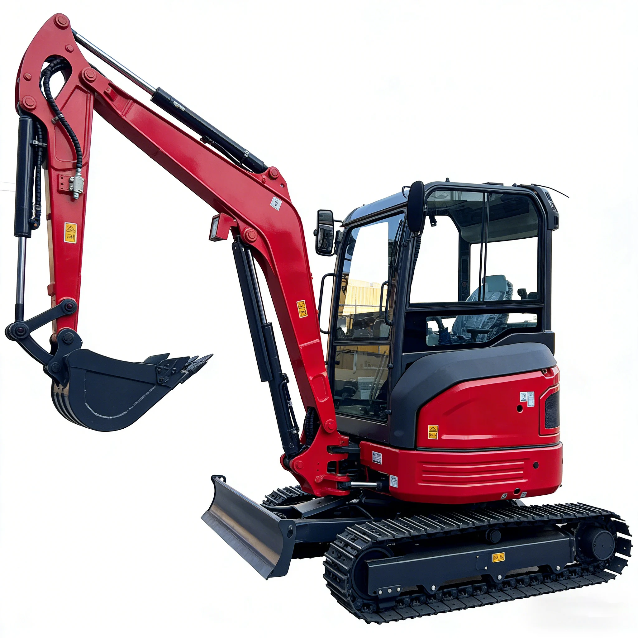 

3 ton compact excavator Kubota engine for material handling and loading in farm orchards