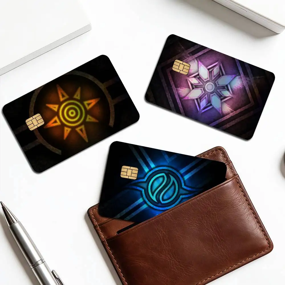 Anime D-Digimon Laser Glitter Bank Card Stickers Fashion Multi Scene Art Decor Decals